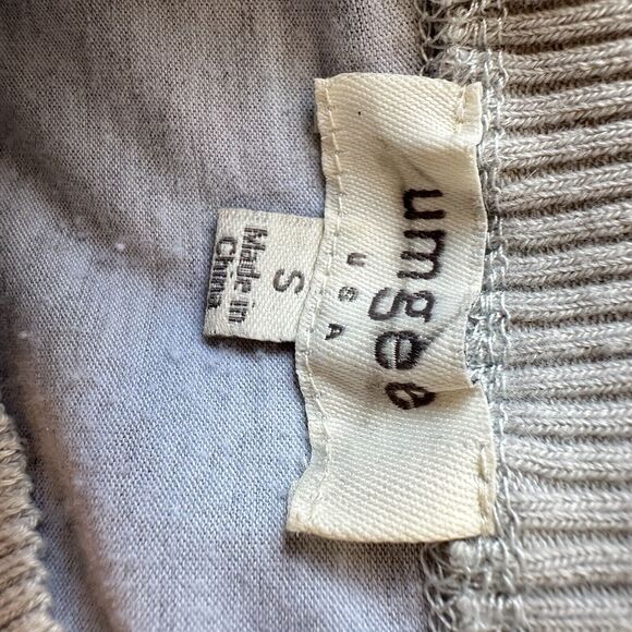 Umgee Off the Shoulder Tunic Womens SMALL Long Sleeve High Low Hem Shirt Gray - Picture 7 of 7